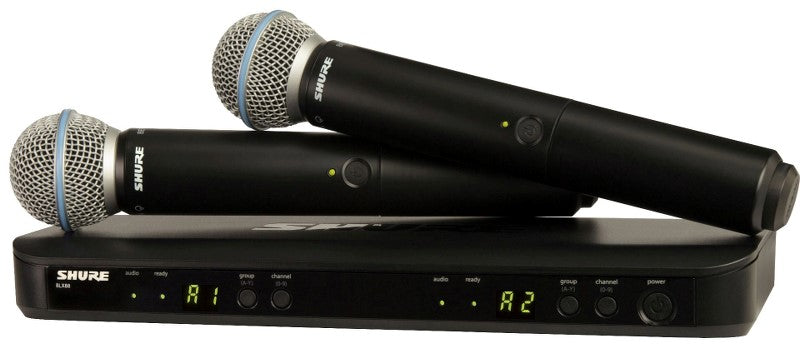 Shure BLX288E/B58-S8 handhållen mikrofonsats