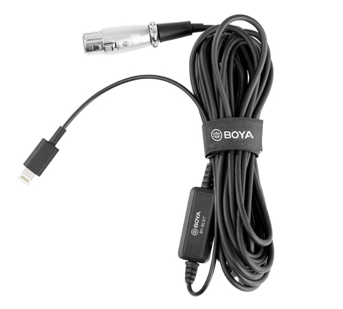 Boya iOS adapterkabel XLR til lightning