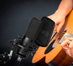 Boya M800 studi mikrofon med upphängning och popfilter