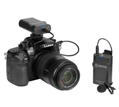Boya trådlöst set för DSLR och smartphones