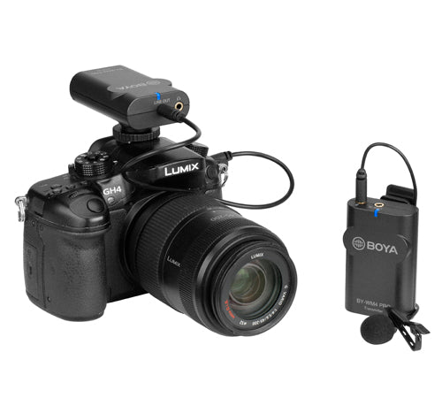 Boya trådlöst set för DSLR och smartphones
