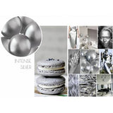 Ballonger 10 st. (Intensivt silver, 33 cm)
