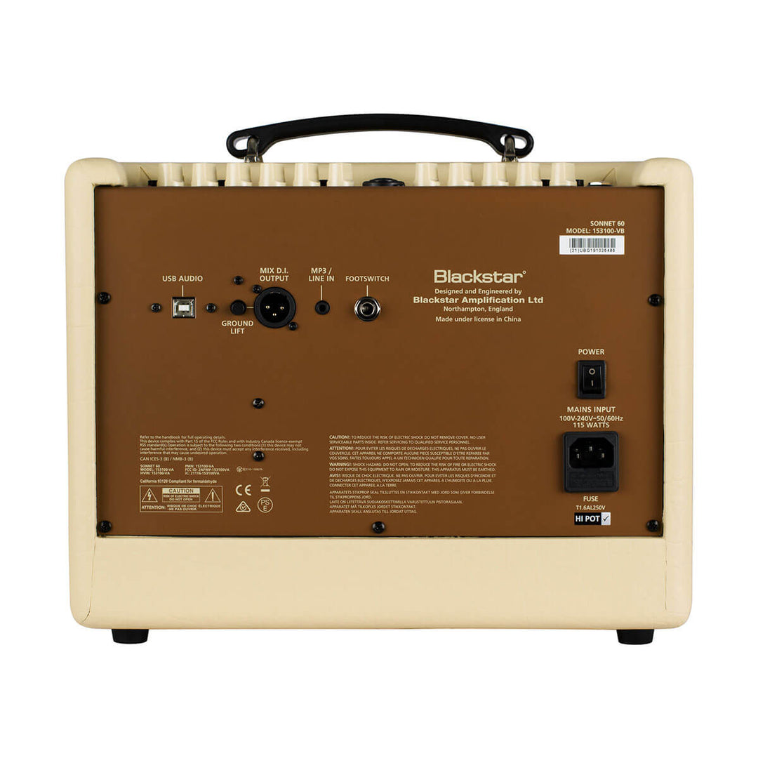 Blackstar Sonnet 60 akustisk gitarrförstärkare (blond)