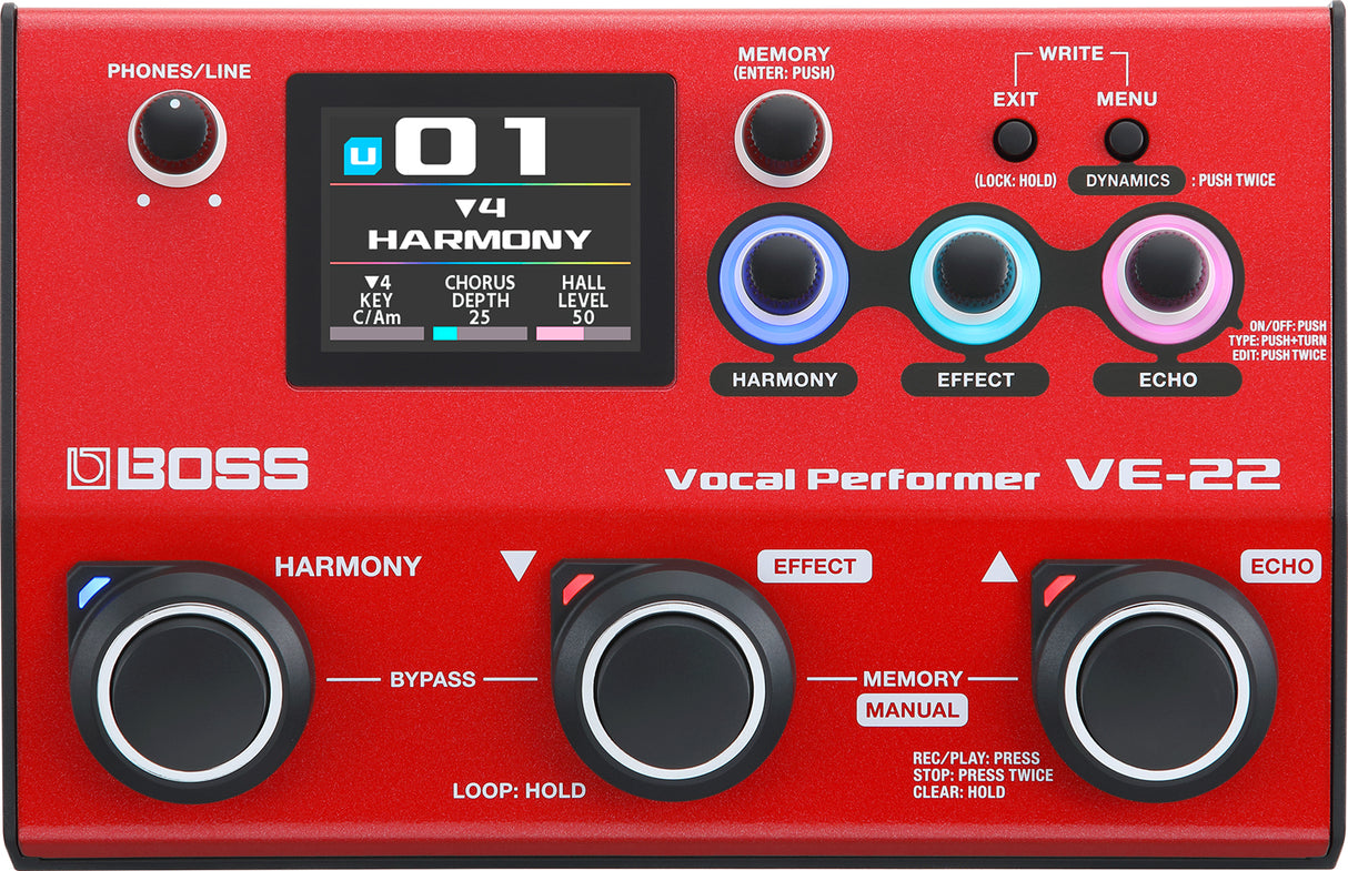 Boss VE-22 sångare