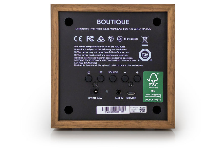 Tivoli Audio Boutigue Bluetooth-högtalare, Valnöt/Guld