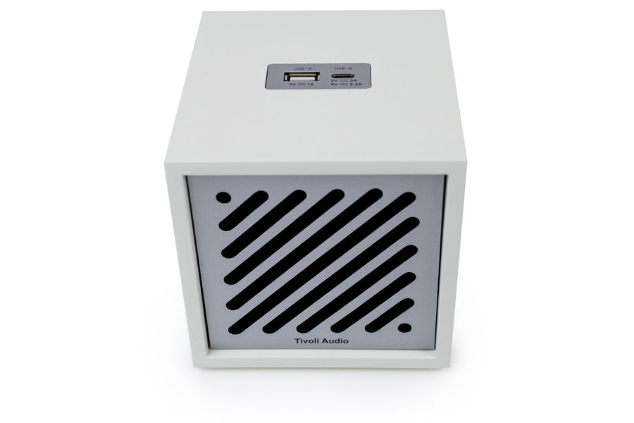 Tivoli Audio Boutigue Bluetooth-högtalare, Vit/Silver