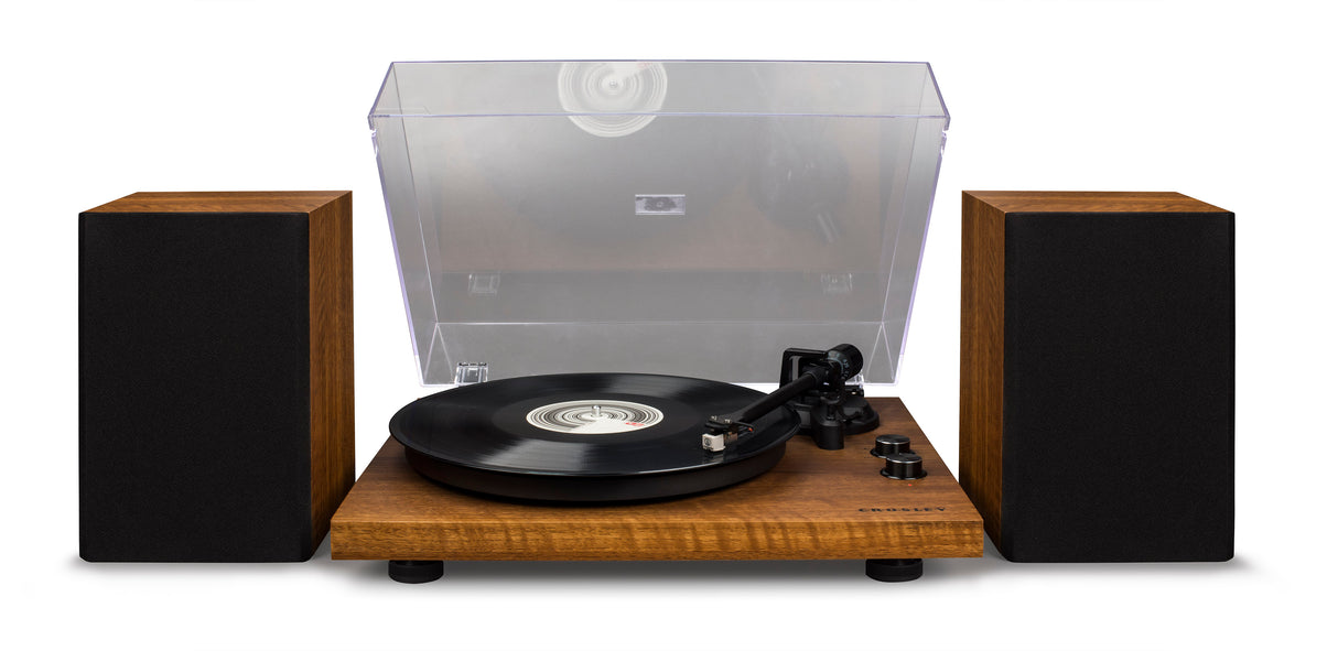 Crosley C62 Skivspelare med högtalare (valnöt)
