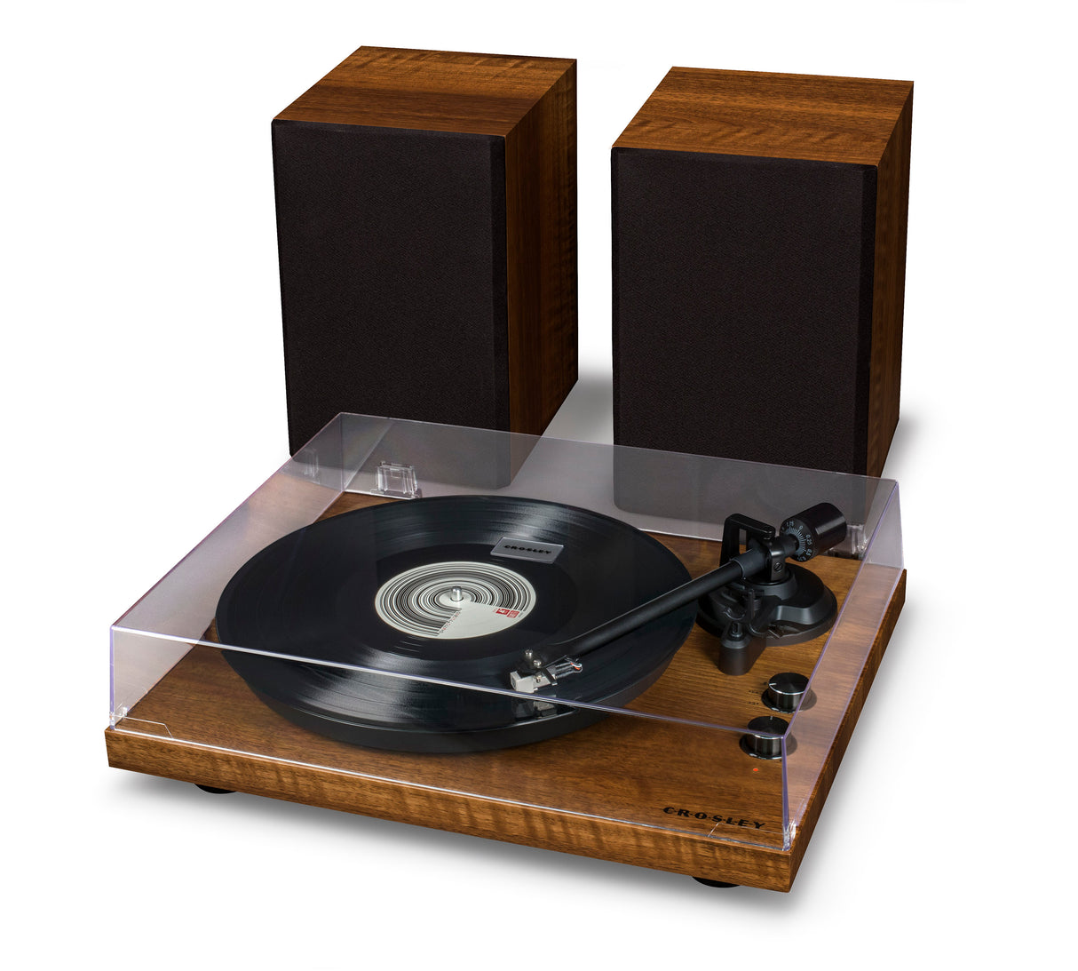 Crosley C62 Skivspelare med högtalare (valnöt)