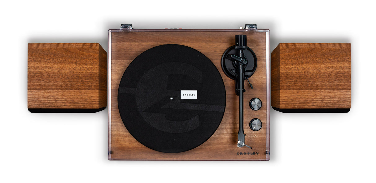 Crosley C62 Skivspelare med högtalare (valnöt)