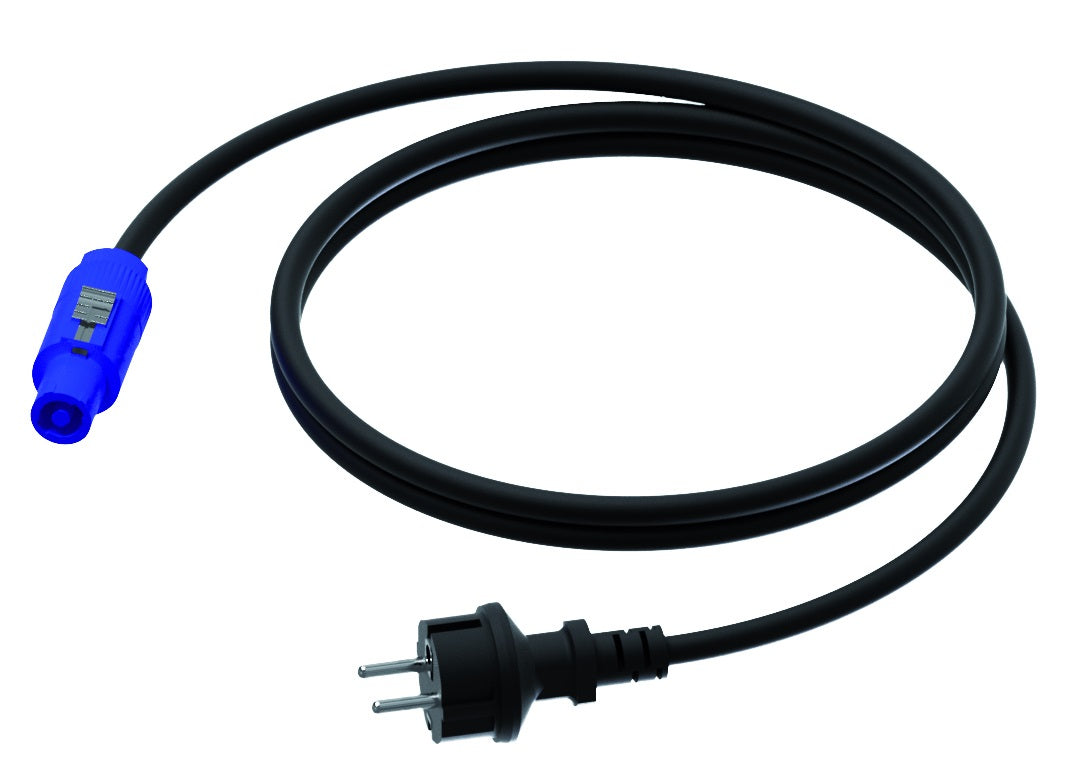 ProCab Powerkabel Shuko till Blå PowerCon 5 m