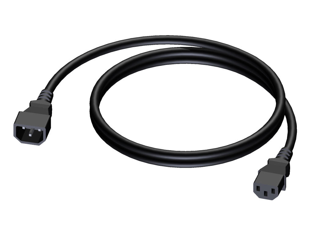 ProCab strömkabel 3x1,5 mm², hona Euro>Schuko hane, 1,5 m