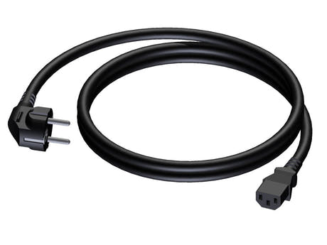 ProCab powerkabel 3x1,5 mm², hun Euro>Schuko han, 1,5 m (CAB495-1,5)