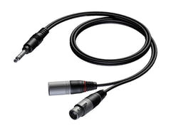ProCab insert kabel XLR hane & hona > Jack stereo 5 meter
