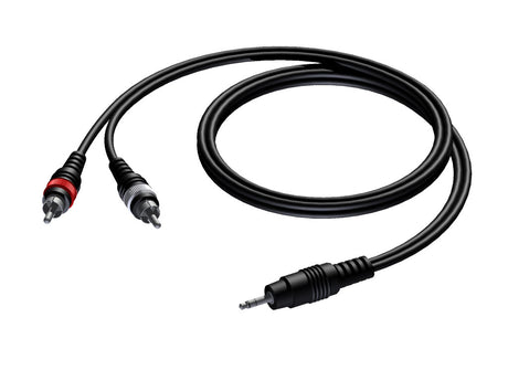ProCab MiniJack 3,5 mm stereo > 2 x RCA - 20 meter