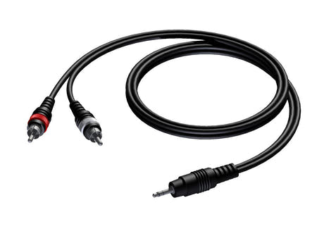 ProCab MiniJack 3,5 mm stereo > 2 x RCA - 3 meter