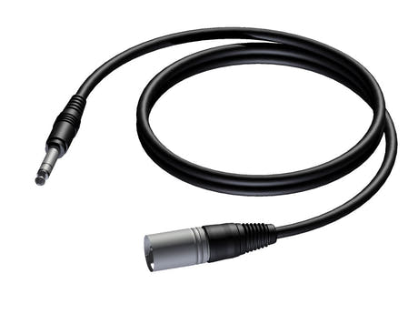 ProCab XLR han > Jack stereo - balanserad kabel 3 meter