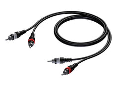 ProCab 2 x RCA hane > 2 x RCA hane - signalkabel 15 meter