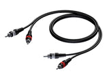 ProCab 2 x RCA han > 2 x RCA han - signalkabel 5 meter