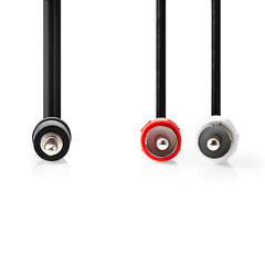 Adapterkabel Minijack till RCA Phono (2m)