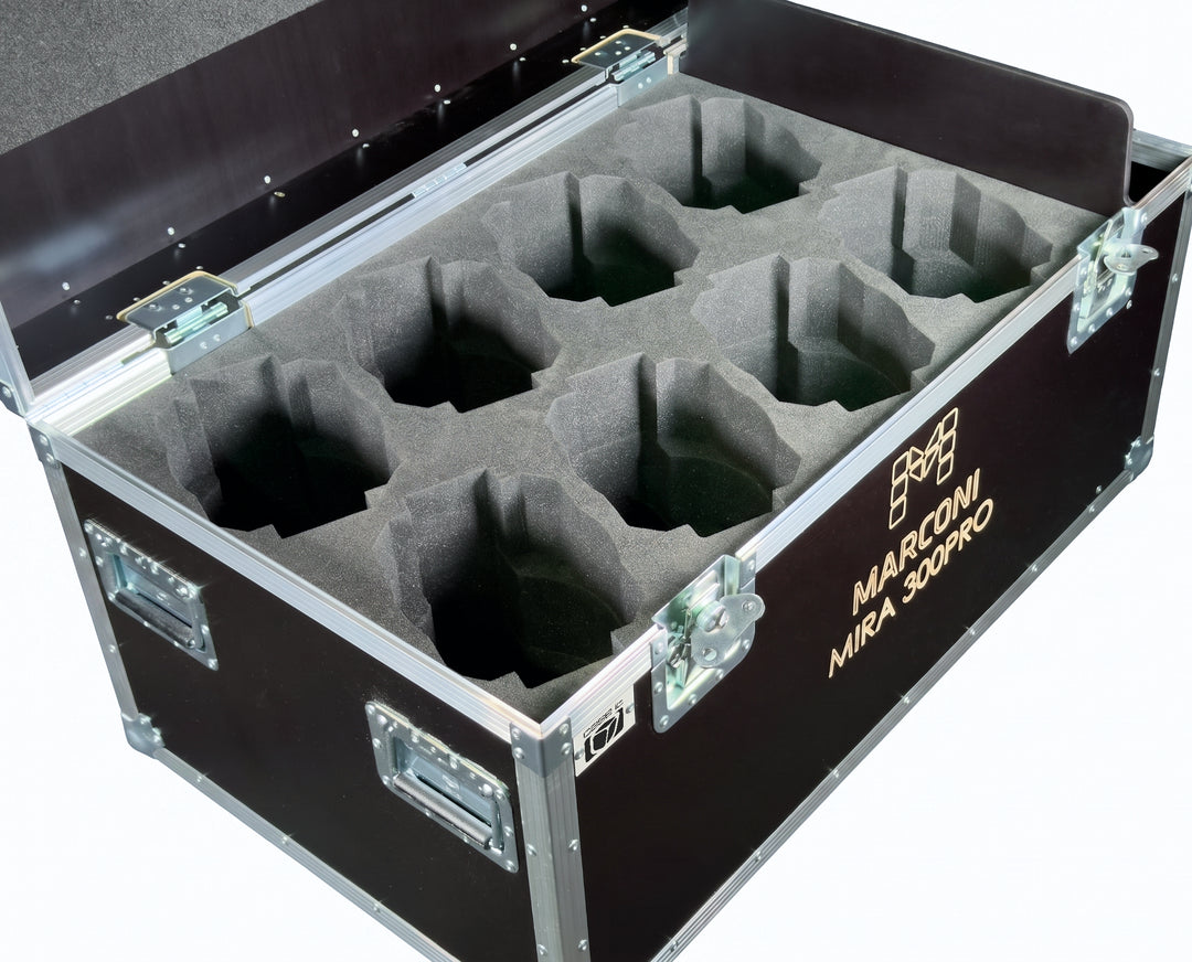 Marconi Flightcase för 8 x Marconi Mira 300PRO