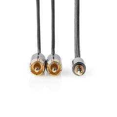 Premium StereoRCA till minijack (1m)