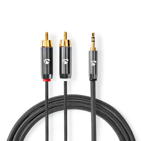 Premium StereoRCA till minijack (1m)