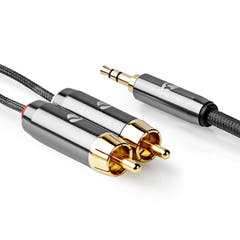 Premium StereoRCA till minijack (1m)