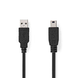 USB-kabel - USB-A till USB Mini B (1 meter)