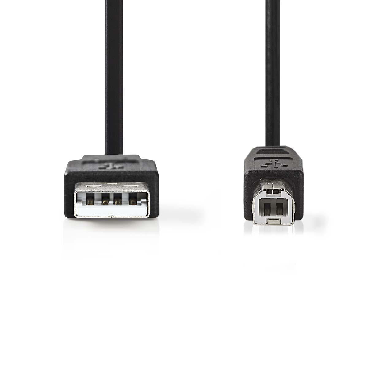 USB 2.0-kabel A-hankontakt - B-hankontakt 2,0m