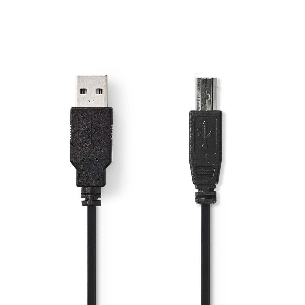 USB 2.0-kabel A-hankontakt - B-hankontakt 2,0m