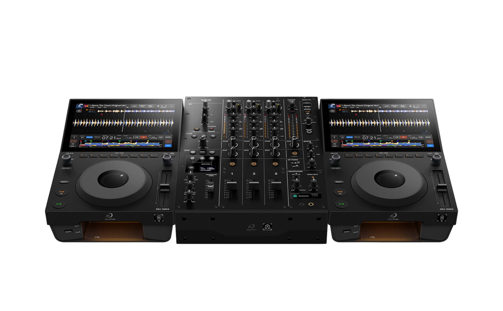 AlphaTheta CDJ-1500X + DJM-V5 bundle