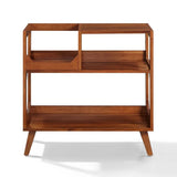 Crosley Asheville Medium Pladespillerbord med Vinylopbevaring – Walnut