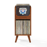 Crosley Asheville Small Vinylopbevaring til 130 Plader – Walnut