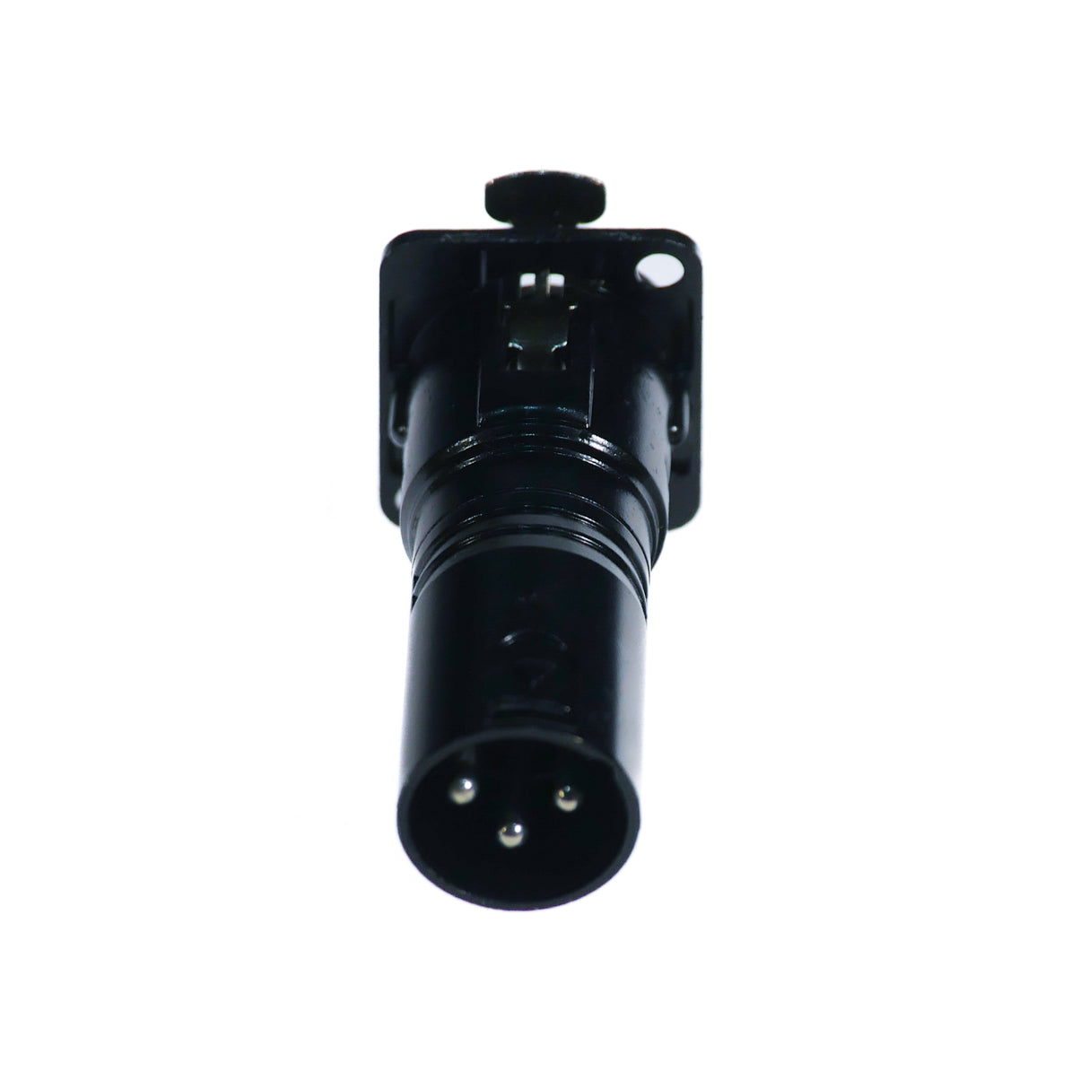 Perfex XLR Han till XLR Hon Chassikontakt, 4st paket (Svart)