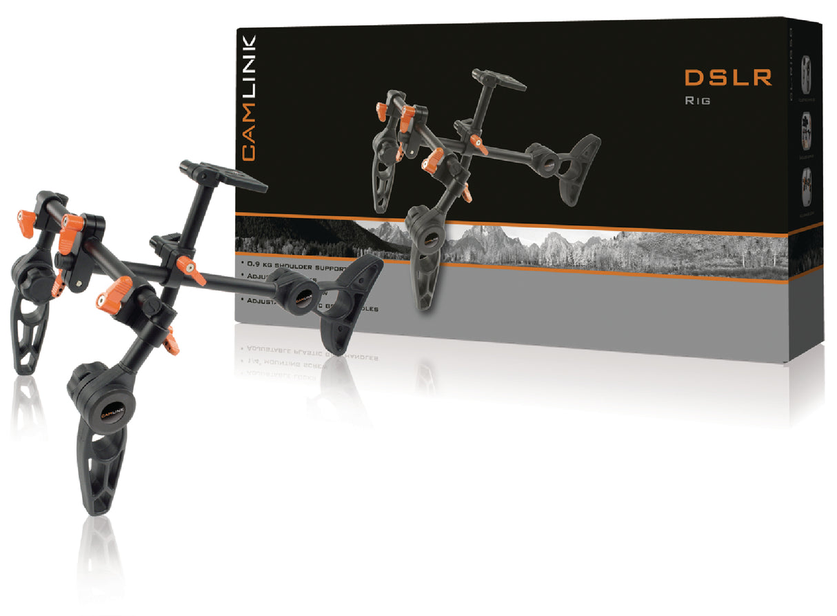 Kamera-/videostativ (svart/orange, 0,9 kg)