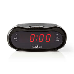 Klockradio med väckarklocka (oval)