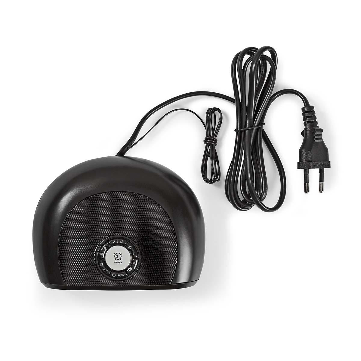 Klockradio med väckarklocka (oval)