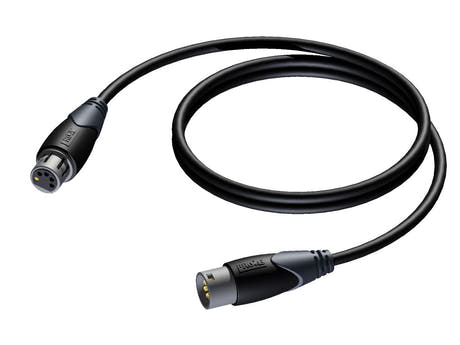 ProCab DMX-AES 110 Ohm digital audio 5-polig XLR 0,5 m