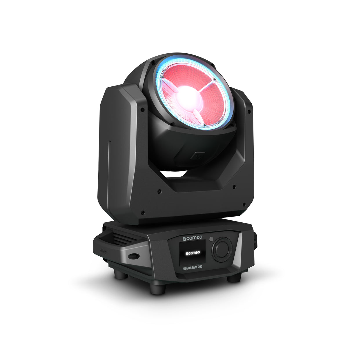 Cameo MOVO BEAM 200 - Beam moving head med obegränsad rotation och LED-ring