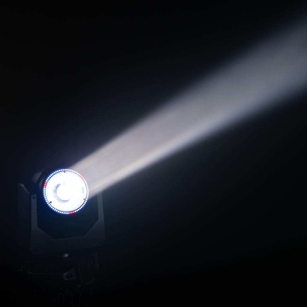 Cameo MOVO BEAM 200 - Beam moving head med obegränsad rotation och LED-ring