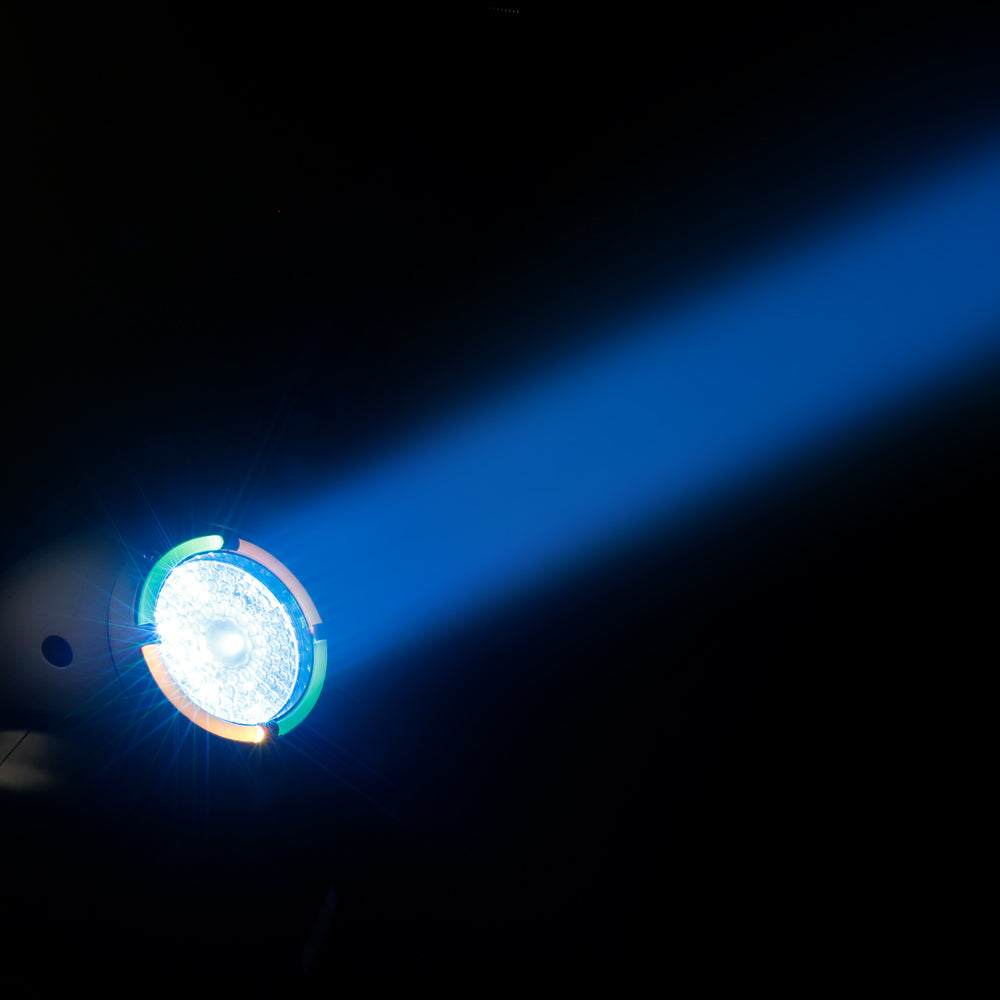 Cameo MOVO BEAM Z100 - Beam-moving head med obegränsad rotation, LED-ring och zoom