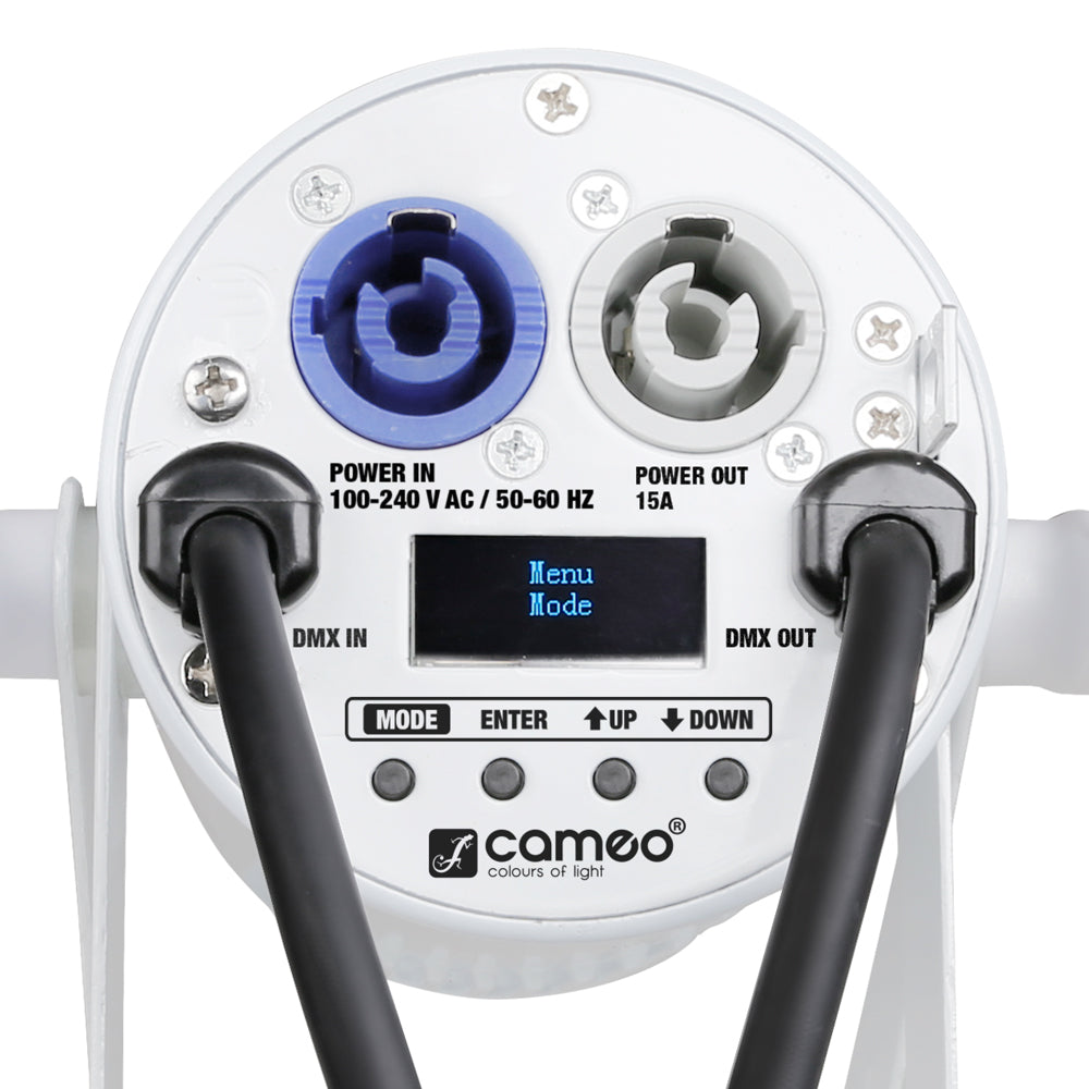 Cameo Q-SPOT 15 RGBW WH - Kompakt spotljus med 15W RGBW LED i vitt kabinett