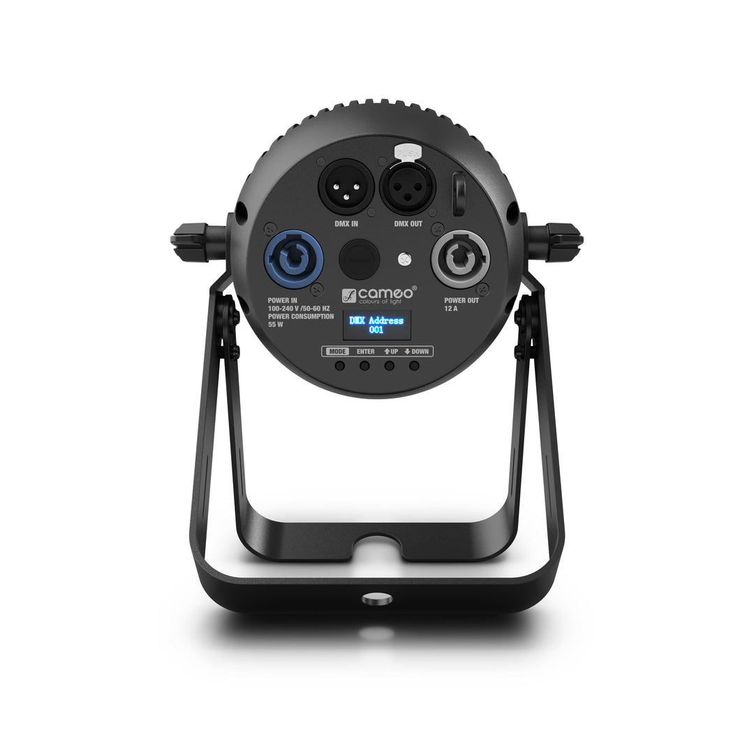 Cameo Q-SPOT 40 TW - Kompakt spot med 40 W justerbar vit LED, utförd i svart
