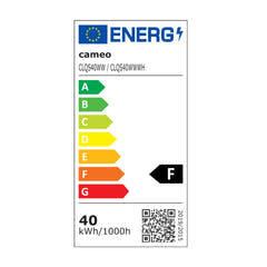 Cameo Q-SPOT 40 WW WH - Kompakt spot med 40 W WW LED i vit finish