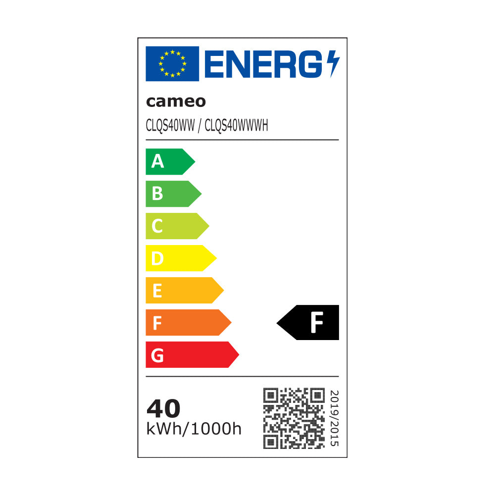 Cameo Q-SPOT 40 WW - Kompakt spot med 40 W WW-LED i svart finish
