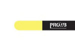 ProCab kabelband med kardborre 15x450 mm, svart/gul 10 stycken