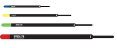 ProCab kabelband med kardborre 15x450 mm, svart/gul 10 stycken