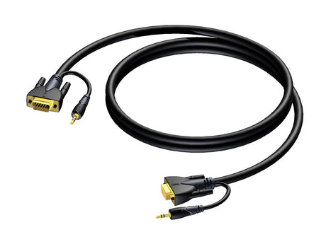 ProCab SVGA han > SVGA han & Stereo Audio Jack 15 meter