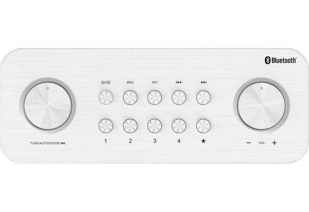 Kenwood CR-ST50DABW DAB+, Bluetooth Radio (vit)