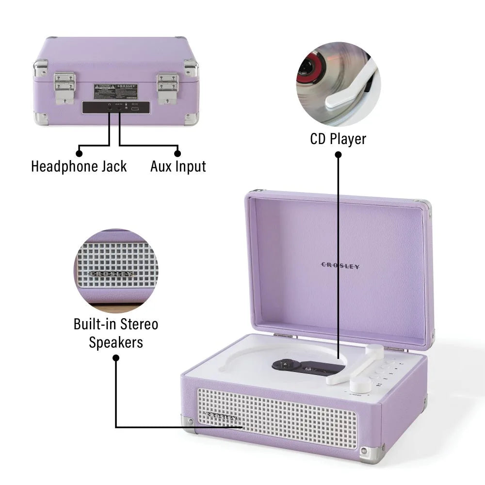 Crosley Cruiser CD-spelare, lavendel
